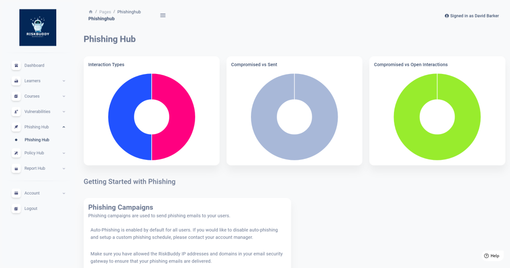 RiskBuddy - Phishing Dashboard