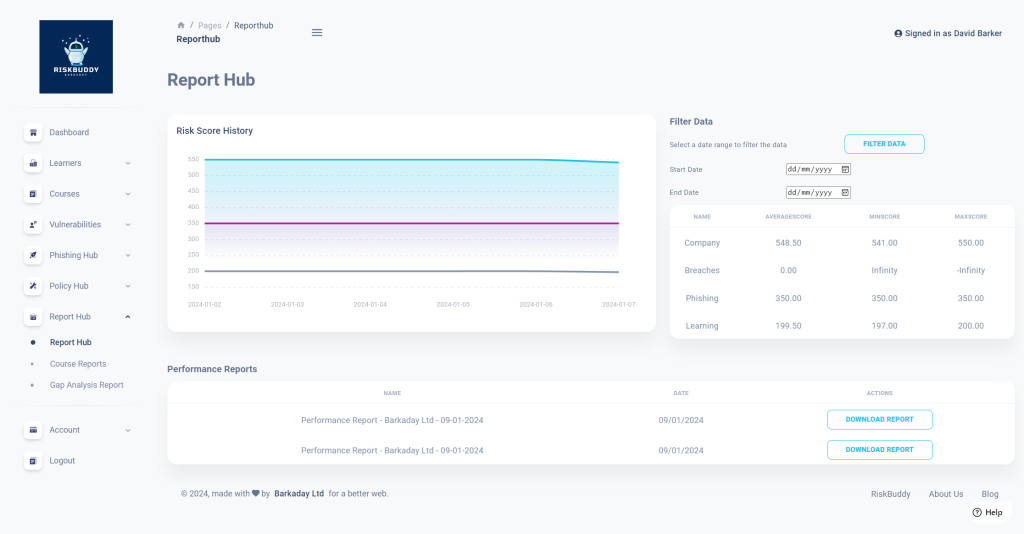 RiskBuddy - Report Hub